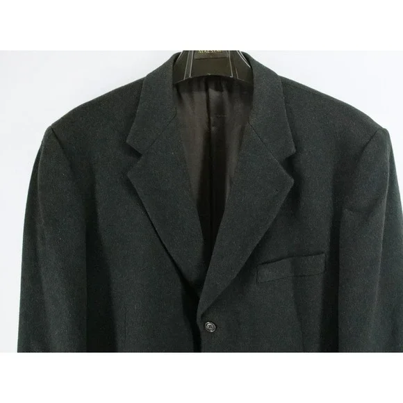Today's Man‎ Cashmere Blazer Dark Green Cashmere Jacket 46 L Trapani
